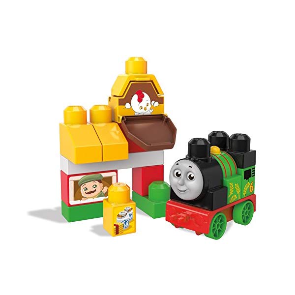 新版 メガブロック トーマス ブロック おもちゃ 知育玩具 お誕生日プレゼント Mega Bloks Thomas Friends Sights Of Sodor Percy At The Farm Train Bag 売れ筋 Matijevic Rs