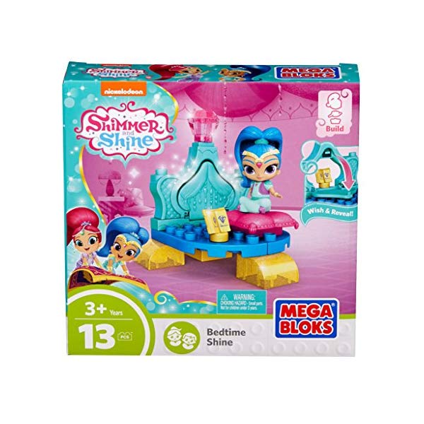 メガブロック シマーとシャイン ブロック おもちゃ 知育玩具 お誕生日プレゼント Mega Bloks Shimmer and Shine Bedtime Shine Building Set｜i-selection