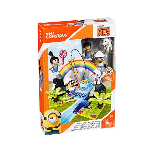 メガ立ちはだかる ミニオン ミニオンズ グッズ 立ちはだかる メガコンストラックス Mega Construx Despicable Me Agnes Unicorn Expedition Building Set