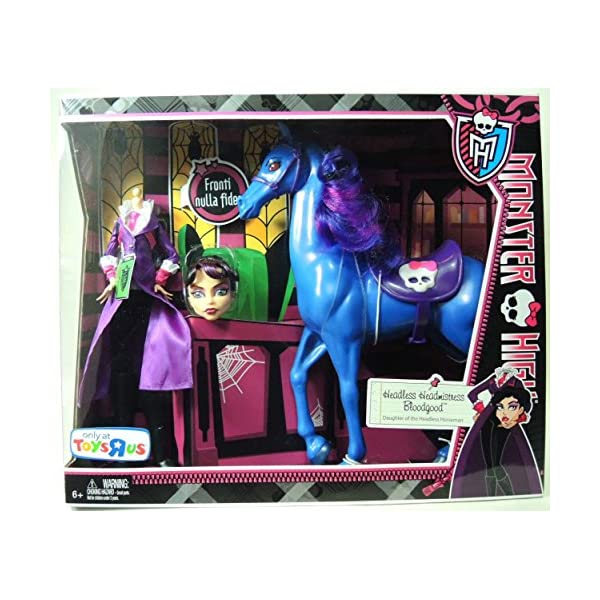 鬼ご機嫌 傀儡 人形 フィギュア 着せ置きかえ 手遊び グッズ Monster High Headless Headmistress Bloodgood Doll And Nightmare Horse Set 2friendshotel Com