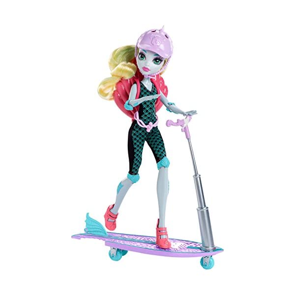 モンスターハイ ラグーナ ブルー ドール 人形 フィギュア 着せ替え おもちゃ グッズ Monster High Surf-To-Turf Scooter Vehicle with Lagoona Blue Doll