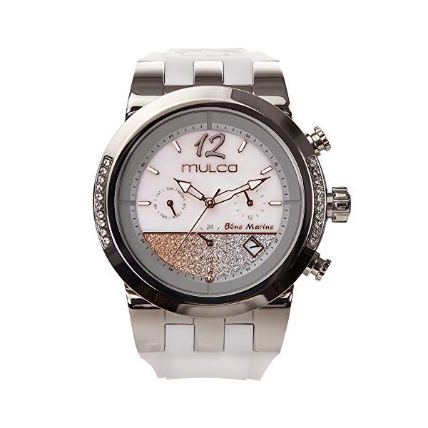 マルコ 腕時計 MULCO MW5-4721-013 レディース 女性用 ウォッチ Mulco Blue Marine Infinity Quartz Multifuncion Movement Women's Watch | Mother of Pearl Sundial Display Rose Gold Accents | Silicone Watch Band | Water Resistant Stainless Steel Watch 39,085円