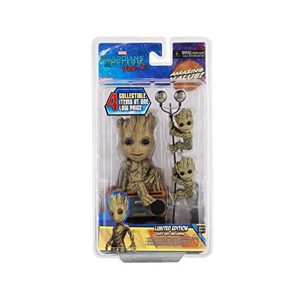 NECA リミテッドエディション グルートフィギュア Amazon | NECA - ガーディアンズ オブ ギャラクシー リミックス