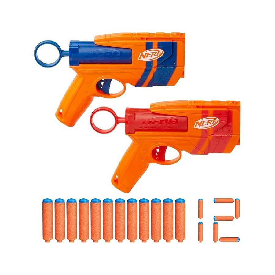 ナーフ N 続きもの 二人組 容器に並べる 単語 ブラジャーはやりっ児 2 個 N1 ダーツ 12 個が含まれ ナーフ N 続きもの ブラジャーはやりっ児のみと取り替えっこ性あり ちびっ子用室外力くらべ 客体年歯 8 歳以上 Nerf N Series Duo Pack, Includes 2 Ward Blasters, 12 N1 Darts Compatible Only with Nerf N