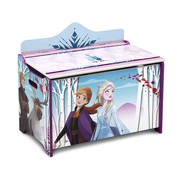レビューで送料無料 アナと雪の女王2 エルサ ディズニー おもちゃ 収納 おもちゃ箱 お片付け 収納 ベンチ キッズ ボックス 子供 部屋 入学祝 入園祝 卒園祝 お誕生日 プレゼント Delta Children Deluxe Toy Box Disney Frozen Ii I Selection 人気ブランドを