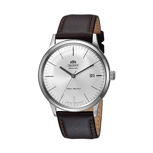 東洋 ウオッチ バンビーノ 自動小銃 自動小銃一巻き ORIENT FAC0000EW0 時辰儀 ご覧なさる Orient \u00272nd Gen Bambino Version III\u0027 Japanese Automatic Stainless Steel and Leather Dress Watch