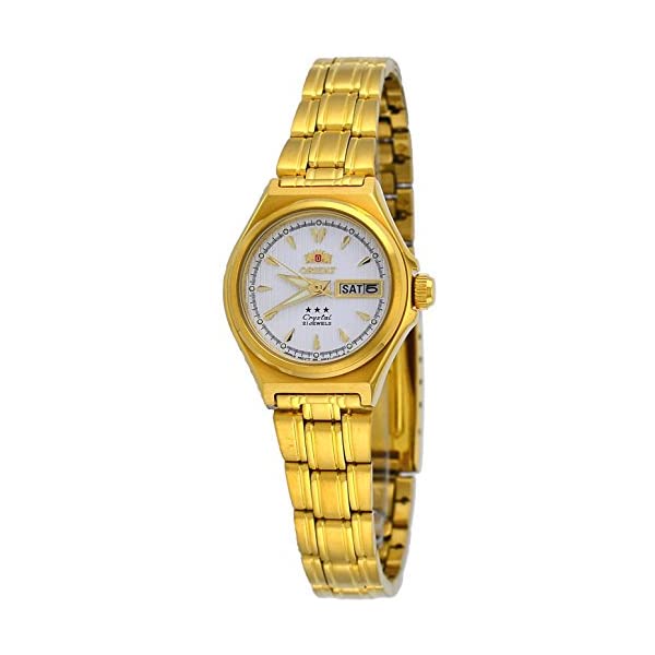 オリエント 腕時計 スリースター 3スター オートマチック 自動巻き レディース 女性用 Orient Fnq1s002w 時計 ウォッチ Orient Fnq1s002w Women S 3 Star Gold Tone Stainless Steel White Dial Automatic Watch Linumconsult Co Uk