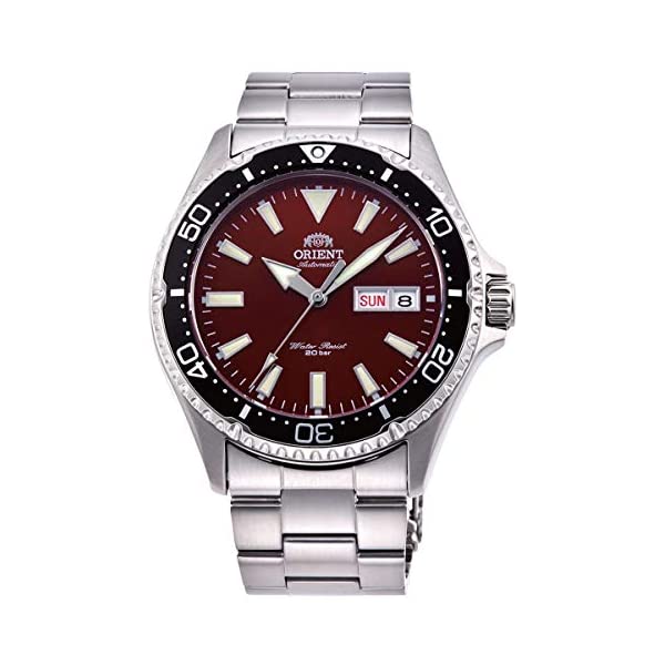 オリエント 腕時計 カマス オートマチック 自動巻き メンズ 男性用 ORIENT RA-AA0003R 時計 ウォッチ Orient RA-AA0003R Men's Kamasu Stainless Steel Black Bezel Red Dial Automatic Dive Watch｜i-selection