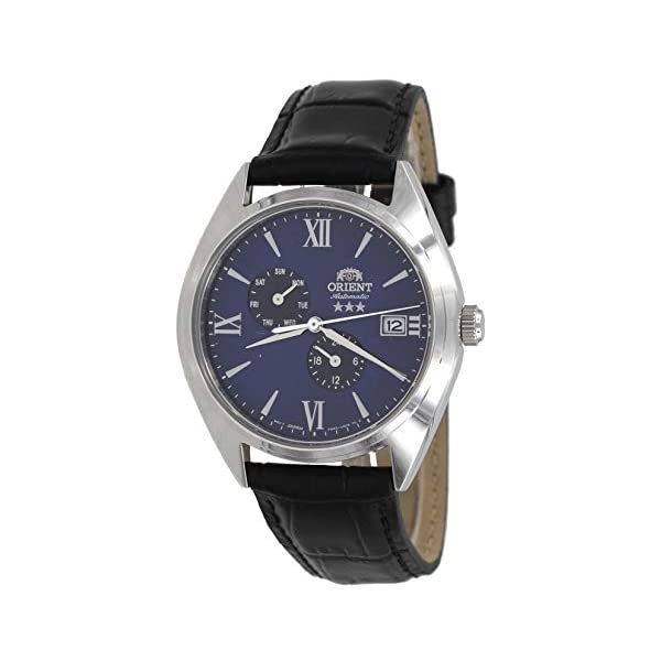 オリエント 腕時計 スター オートマチック 自動巻き メンズ 男性用 ORIENT RA-AK0507L 時計 ウォッチ Orient RA-AK0507L Men's Tri Star Altair Leather Band Multifunction Blue Dial Automatic Watch