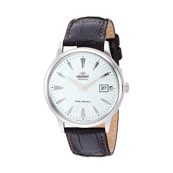 オリエント 腕時計 オートマチック 自動巻き メンズ 男性用 ORIENT FAC00005W0 時計 ウォッチ Orient Men's Stainless Steel Automatic Watch with Leather Strap, Brown, 22 (Model: FAC00005W0)