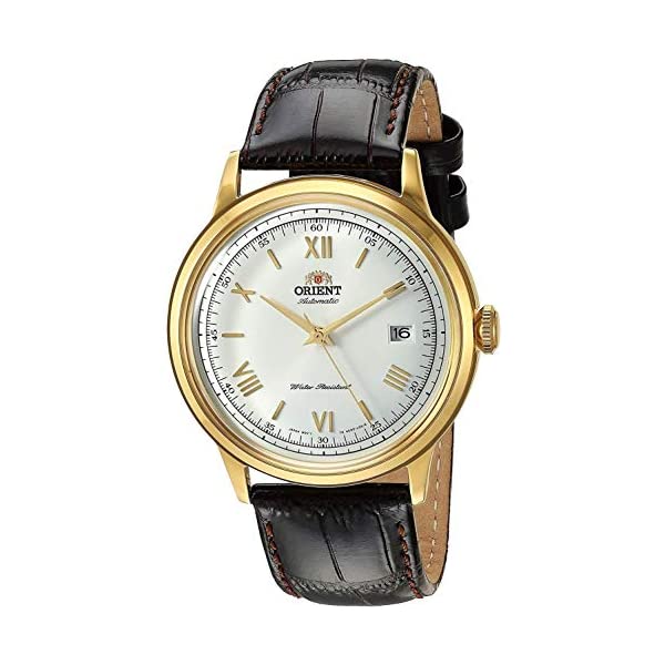 オリエント 腕時計 オートマチック 自動巻き メンズ 男性用 ORIENT FAC00007W0 時計 ウォッチ Orient Men's Stainless Steel Automatic Watch with Leather Strap, Brown, 21 (Model: FAC00007W0)