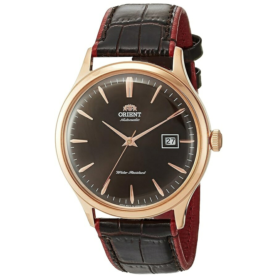 オリエント「AC08 V4」日本製自動巻き 手巻きステンレススチールとレザーのドレスウォッチ Orient 'AC08 V4' Japanese Automatic Hand Winding Stainless Steel and Leather Dress Watch|i-selection