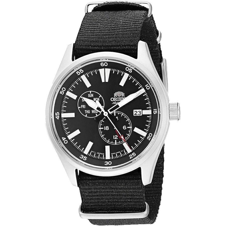 東洋 メンズ ステンレス鋼 日本製 自動小銃一巻き 手一巻き フィールドウォッチ Orient Men\u0027s Stainless Japanese Automatic   Hand Winding Field Watch