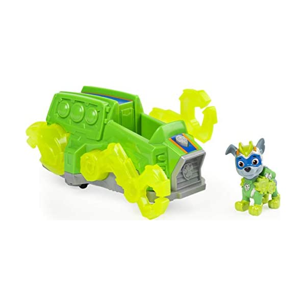 本物新品保証 Mighty Patrol Paw 音が鳴る 光る ライト サウンド ビークル マイティパップス リサイクルトラック クリーンクルーザー ロッキー 映画 知育玩具 レスキュー グッズ おもちゃ パウパトロール Pups Sounds And Lights With Vehicle Deluxe Rocky S Up