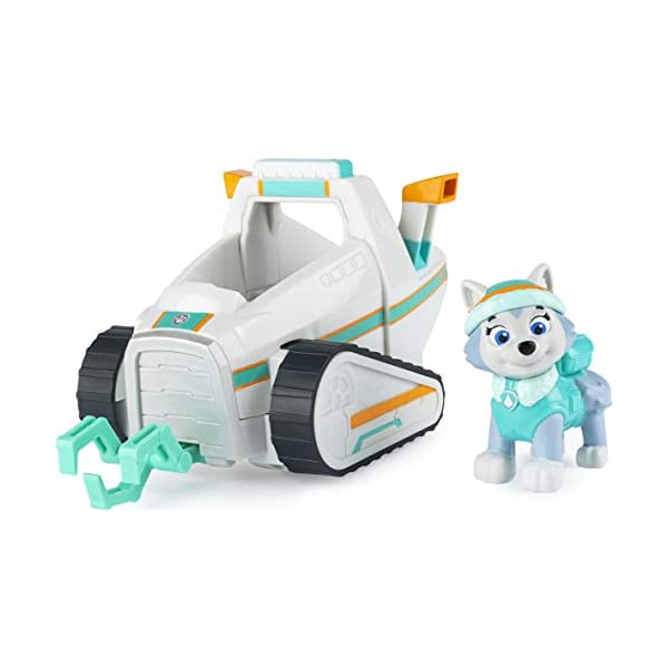パウパトロール 手あそび グッズ レスキュー 知育手あそび 活動写真 エベレスト山 スノーモービル スノーキャット ビークル 図形 PAW Patrol, Everest’s Snow Plow Vehicle with Collectible Figure, for Kids Aged 3 and Up おもちゃ-知育玩具・学習玩具-その他