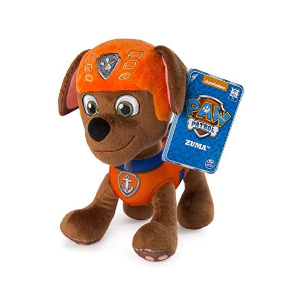 パウパトロール ぬいぐるみ ズーマ おもちゃ グッズ レスキュー 知育玩具 映画 Paw Patrol 8&rdquo; Zuma Plush Toy, Standing Plush with Stitched Detailing｜i-selection