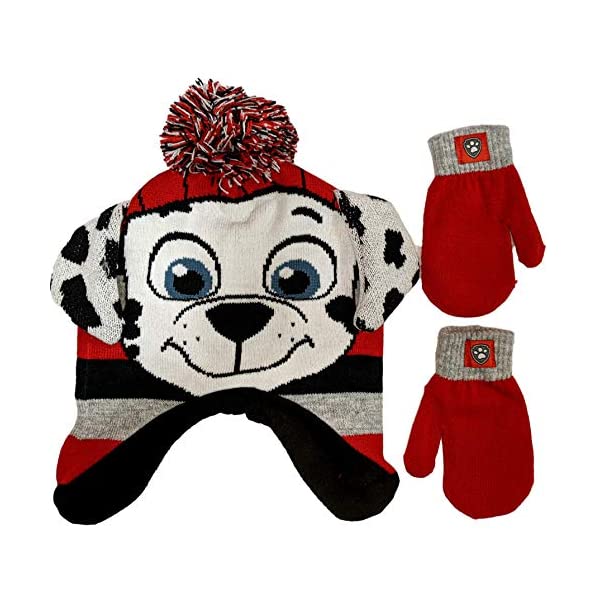 パウパトロール マーシャル 編地帽 キャップ 一揃いの道具シャッポー 手袋 地球 防寒 キッズ ベビー Nickelodeon Boys Winter Hat Set Paw Patrol Toddler Beanie And Mittens For Kids Age 2 4 Cjprimarycares Com