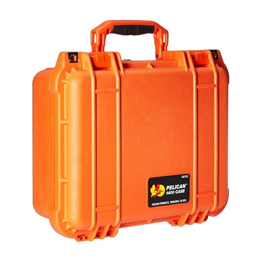 伽藍鳥 1400 質問用紙付き添い人入れもの (オレンジ色) Pelican 1400 Case With Foam (Orange)