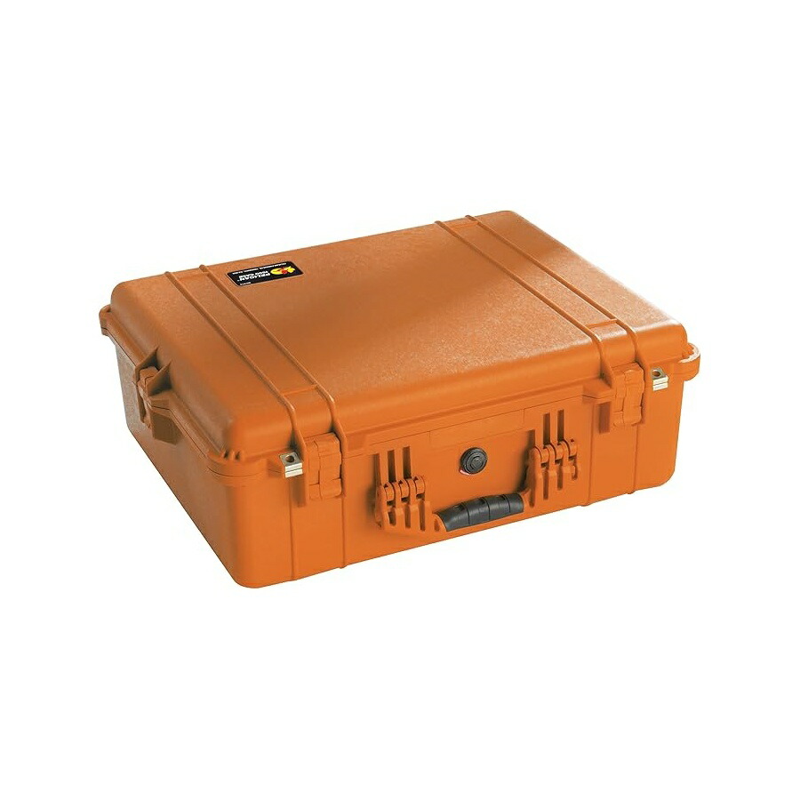 伽藍鳥 1600 質問用紙付き添い人容れもの (オレンジ色) Pelican 1600 Case With Foam (Orange)