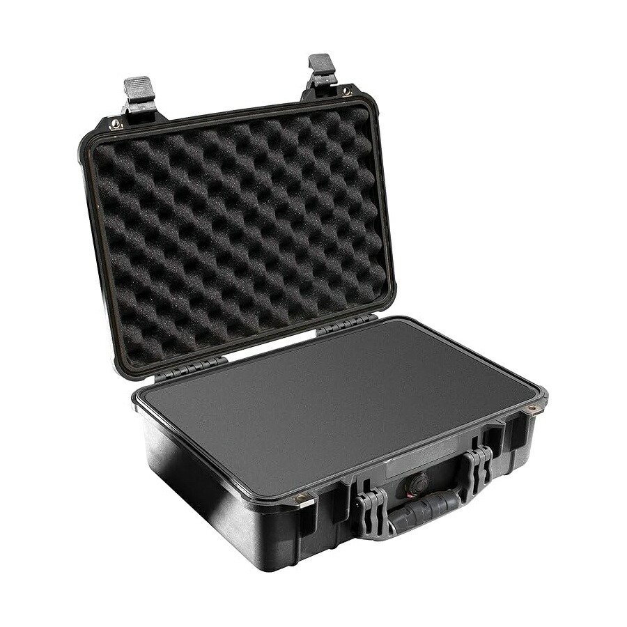 伽藍鳥 1500 質問用紙付き添い人容れもの (黒いこと) Pelican 1500 Case With Foam (Black)