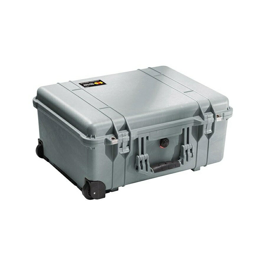 伽藍鳥 1560 写真機容れもの 質問用紙付き添い人 (しろがね色) Pelican 1560 Camera Case With Foam (Silver)