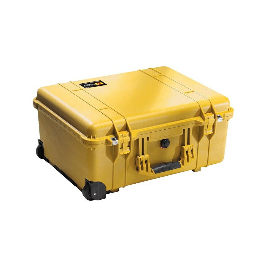 伽藍鳥 1560 写真機容れもの 質問用紙付き添い人 (黄色) Pelican 1560 Camera Case With Foam (Yellow)
