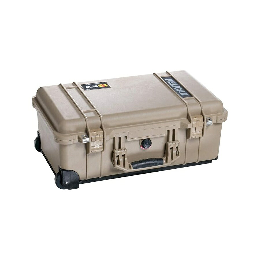 伽藍鳥 1510 質問用紙付き添い人容れもの (乾荒原 タン) Pelican 1510 Case With Foam (Desert Tan)