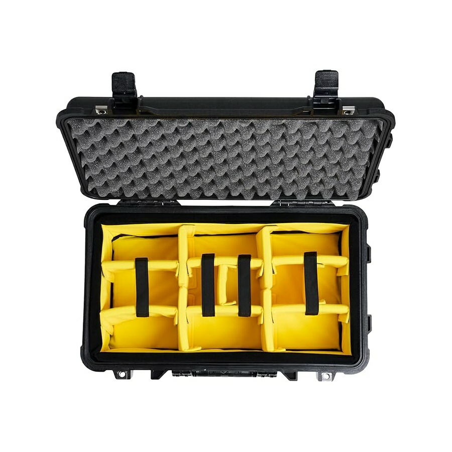 伽藍鳥 1510 容れもの パッド入り口・入口分け取り付き添い人 (黒いこと) Pelican 1510 Case with Padded Dividers (Black)