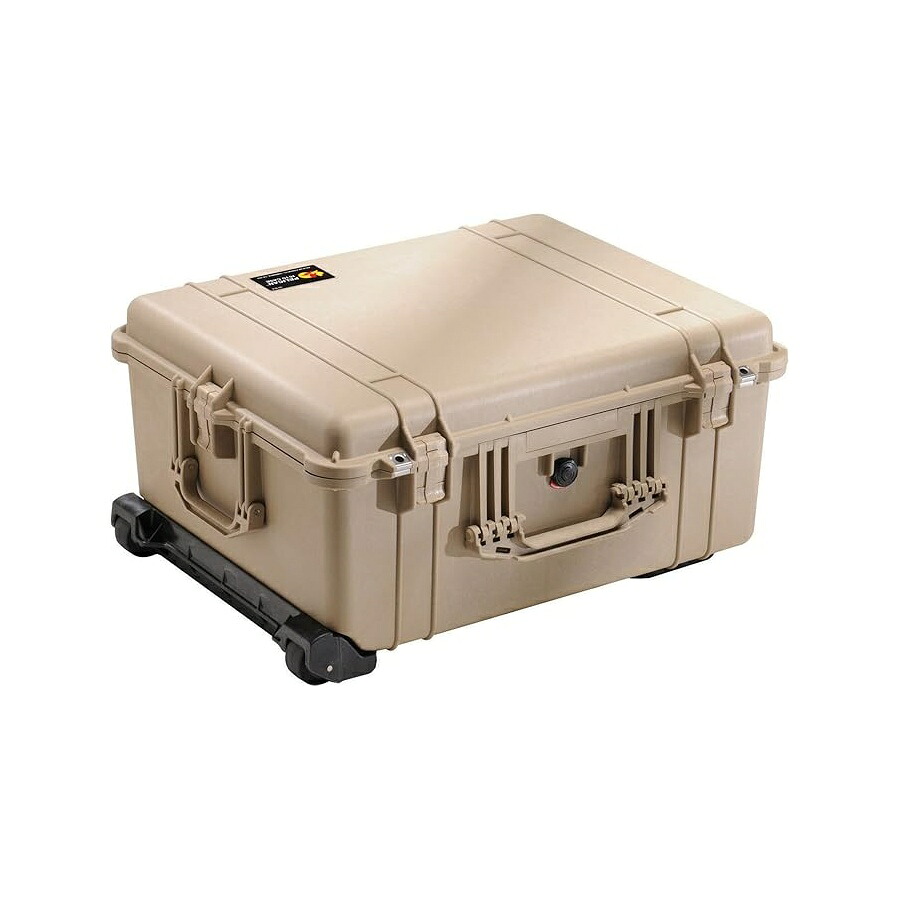 伽藍鳥 1610 質問用紙付き添い人容れもの (乾荒原 タン) Pelican 1610 Case With Foam (Desert Tan)
