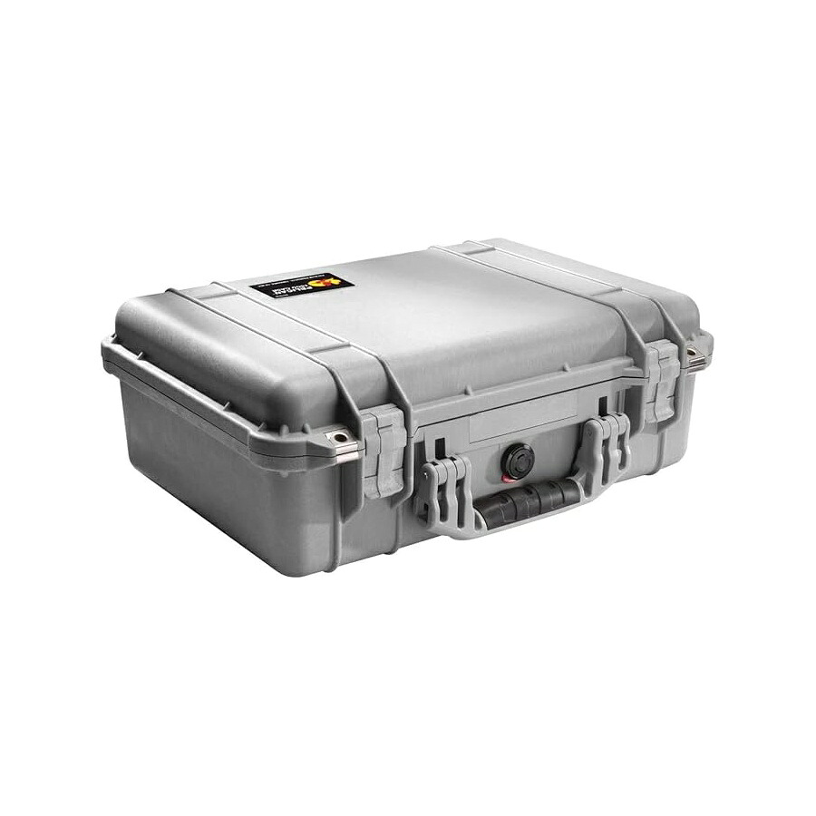 伽藍鳥 1600 質問用紙付き添い人容れもの (しろがね色) Pelican 1600 Case With Foam (Silver)