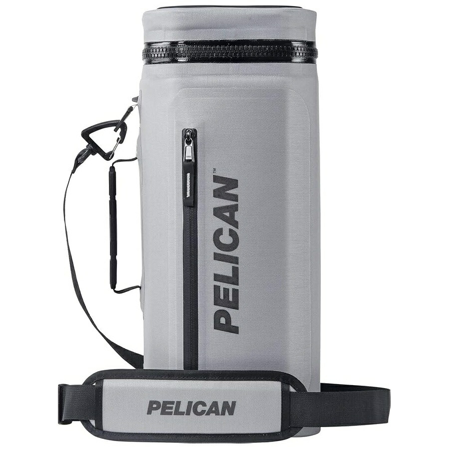 Pelican Dayventure 伽藍鳥 スリング ホンブルグ帽空調設備 |氷入り口・入口で12缶または4本のぶどう酒瓶の電気容量 |耐水性 耐引裂性のアウターシェル |パッド入り口・入口ストラップ Pelican Dayventure Sling Soft Cooler | 12 Can or 4 Wine Bottle Capacity with Ice |