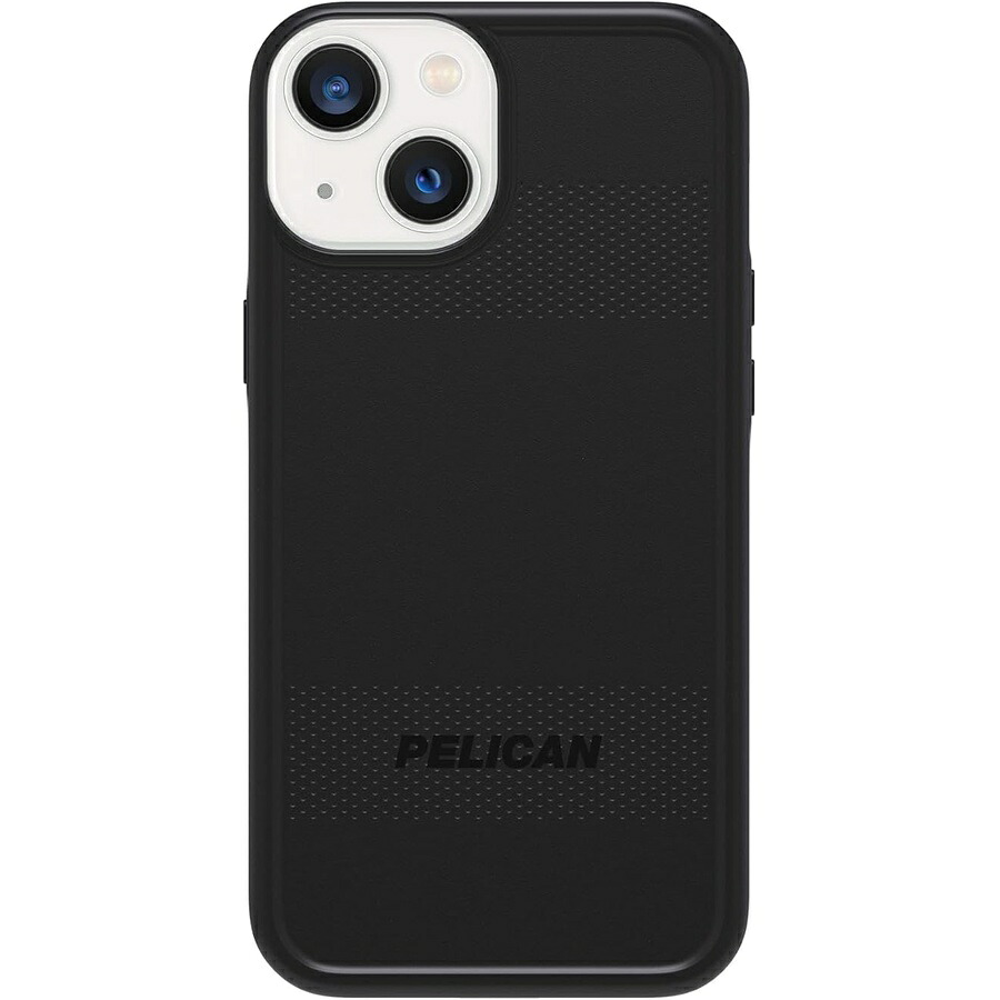 伽藍鳥 プロテクター 続きもの iPhone 13 容れもの [15 フート軍事評点落っこちる保護すること] [無線電話申し受ける相応う] 傷押しとどめる付き添い人保護することスマホケース 牢固たるなバンパー取りまかなう 黒いこと Pelican Protector Series iPhone 13 Case [15フィート Military Grade Drop