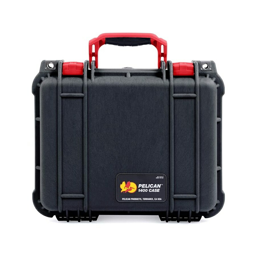 黒いこと＆赤いことの伽藍鳥 1400 入れもの 質問用紙付き添い人  Black \u0026 Red Pelican 1400 case with foam.