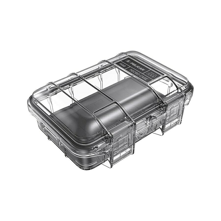 伽藍鳥 M40 マイクロ容れもの (黒いこと/せつ然たる) Pelican M40 Micro Case (Black/Clear)
