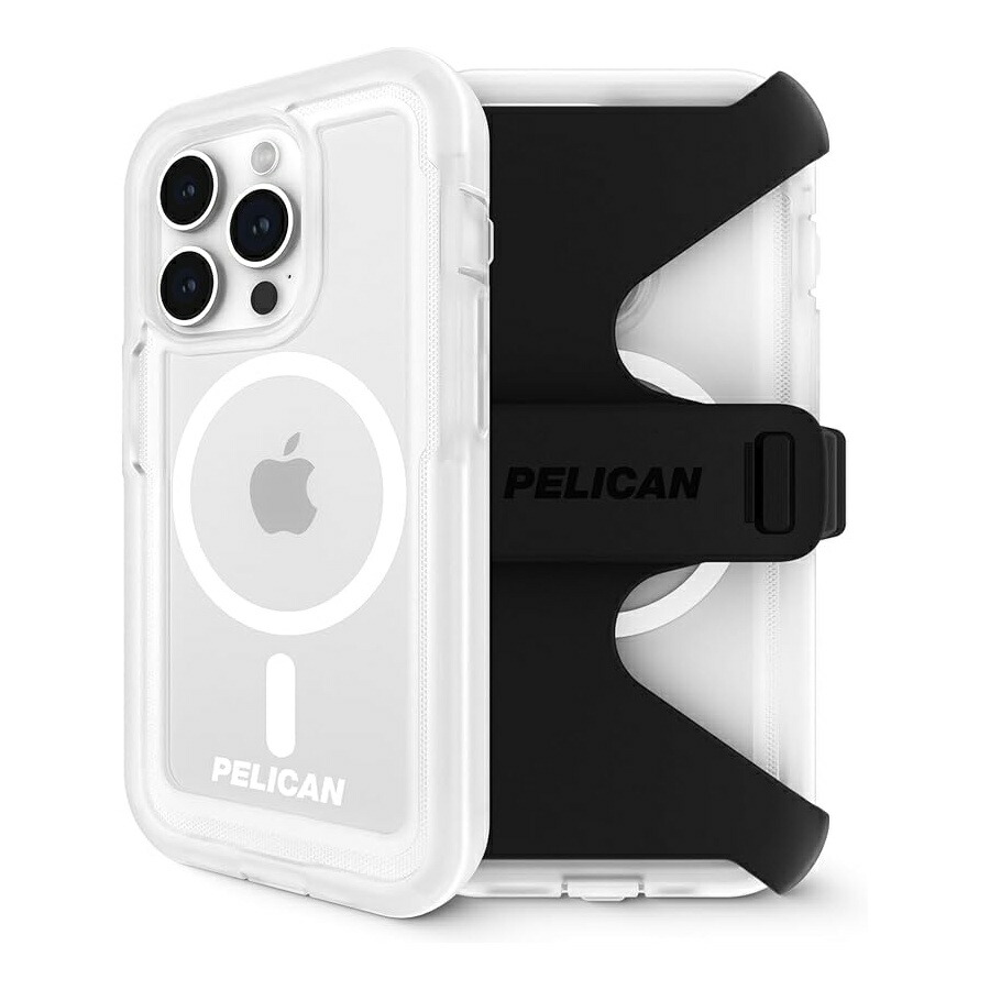 伽藍鳥 Voyager 続きもの iPhone 15 Pro Max 容れもの 6.7 in [MagSafe 相応う] [アンチ黄色] 磁気申し受けるスマホケース 三尺帯ゼムクリップ ホルスター 蹴りつける照明ランプ付き添い人 [18 フート軍事評点落っこちる保護すること] せつ然たる Pelican Voyager Series