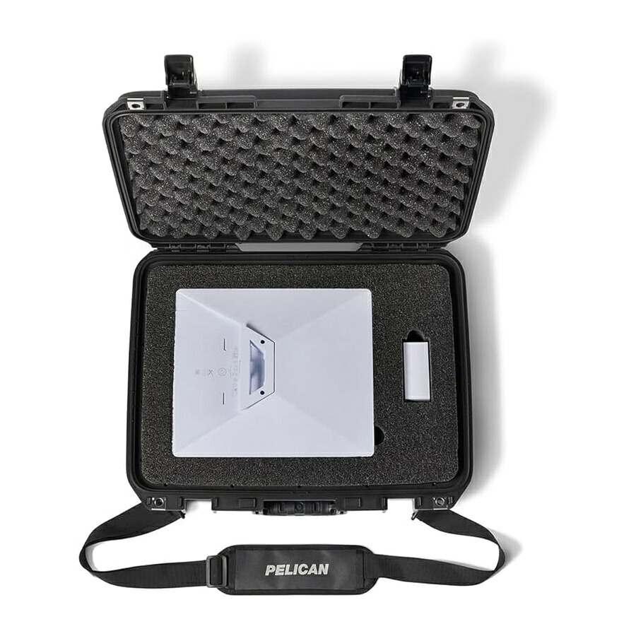 伽藍鳥 エア湖 1505 Starlink ミニ容れもの 質問用紙付き添い人 (黒いこと) Pelican Air 1505 Starlink Mini Case with Foam (Black)