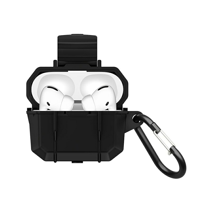 伽藍鳥 米国海兵隊員 つづき物 AirPods Pro 3 容れもの カラビナ付き添い人 [無線電話申し受ける相応う] [MIL 評価防御すること] IP68 雨合羽ヘビーデューティアーマーケース AirPods Pro 3 用 黒いこと Pelican Marine Series AirPods Pro 3 Case with Carabiner [Wireless Charging