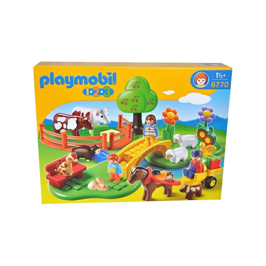プレイモービル 1.2.3 ルーラル地域の手あそび Playmobil 1.2.3 Countryside Toy