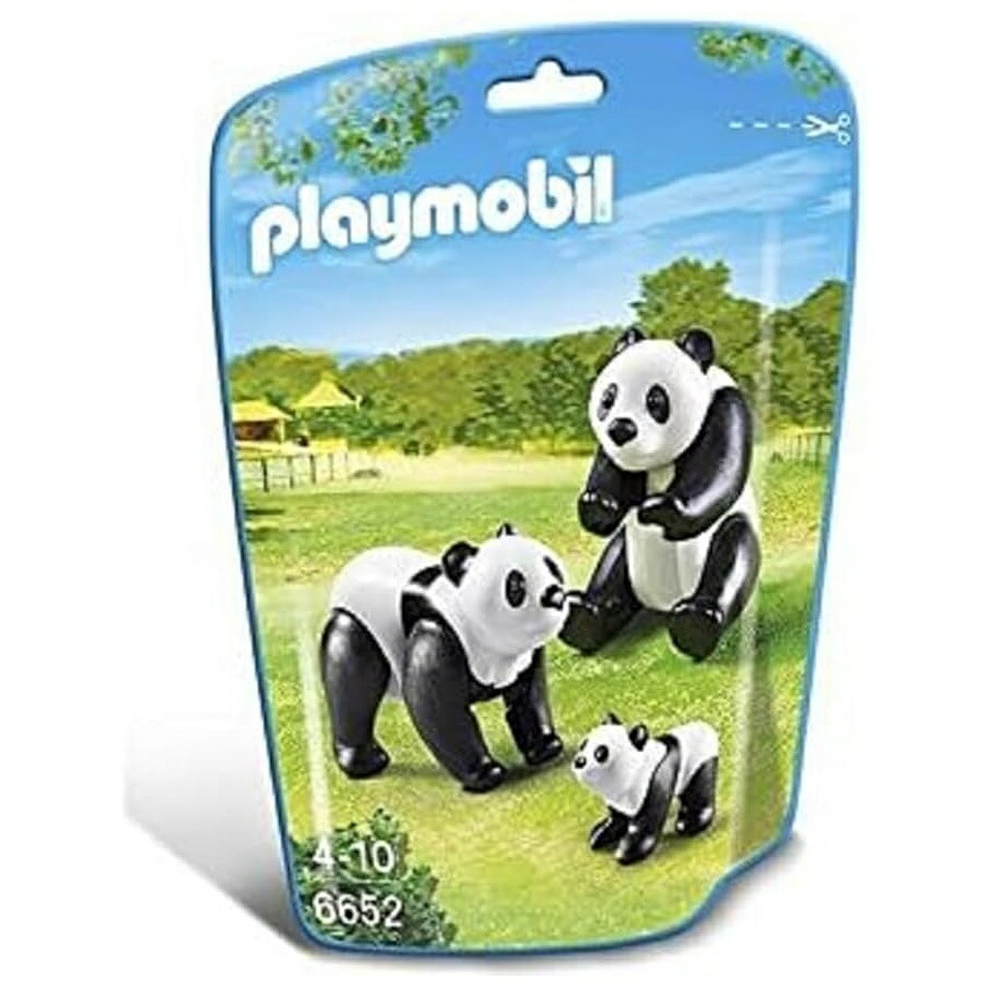 プレイモービル ジャイアントパンダ 身寄り精神的な統合一揃いの道具 Playmobil Panda Family Building Kit