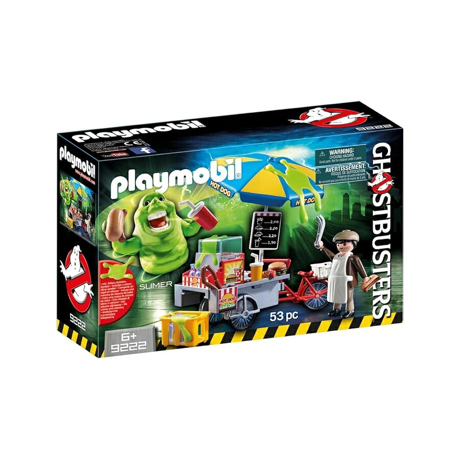 プレイモービル ゴーストバスターズ スライマー ホットドッグ照明ランプ付き添い人 Playmobil Ghostbusters Slimer with Hot Dog Stand