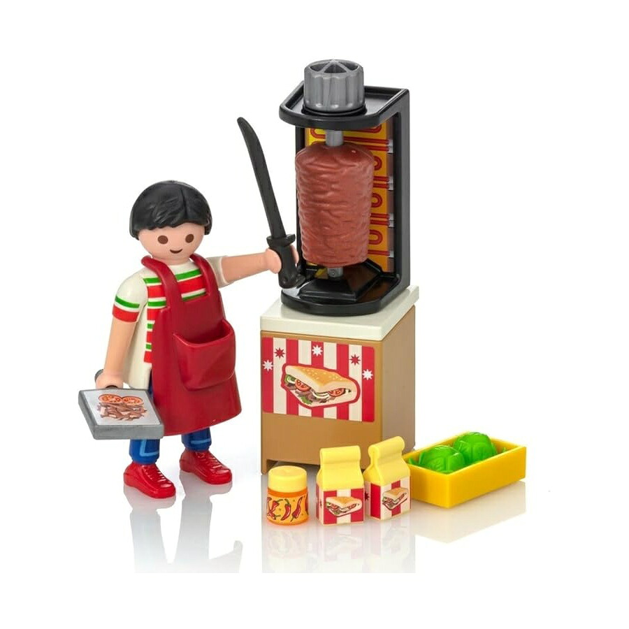 PLAYMOBIL ケバブ 仕入れ先 建造物 書き割り PLAYMOBIL kebab Vendor Building Set
