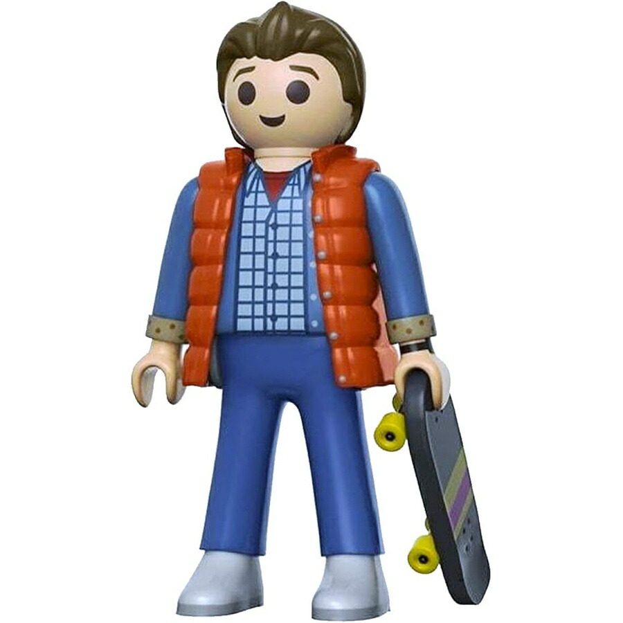 バック・トゥ・ザ・フューチャー マーティ・マクフライ 6in プレイモービル 特大動き図形 Back to the Future Marty McFly 6-Inch Playmobil Oversized Action Figure