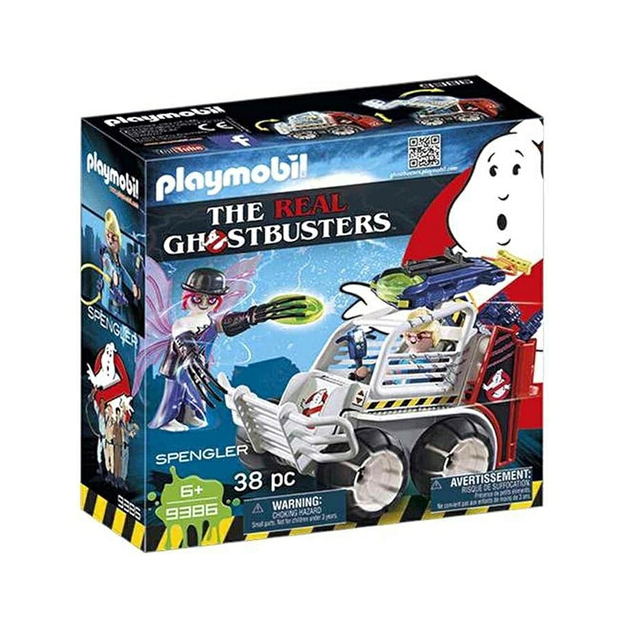 PLAYMOBIL Spengler 伏せ籠付き添い人鉄道車両精神的な統合書き割り マルチ PLAYMOBIL Spengler with Cage Car Building Set, Multi