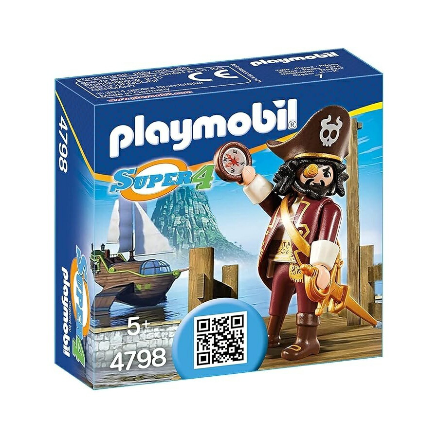 プレイモービル 手に入れる捉え所のない 4798-Shark Beard Super4 Playmobil Hard to Find 4798-Shark Beard Super4