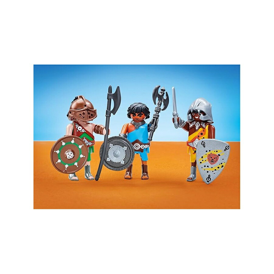 プレイモービル 6590 スリー 剣闘士 マルチ PLAYMOBIL 6590 Three Gladiators, Multi