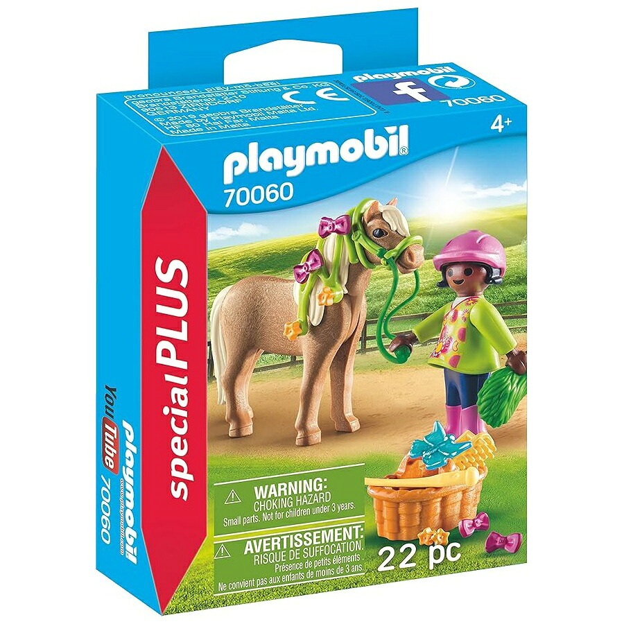 プレイモービル 70060 特別つけ加える お嬢さん with 小馬 Playmobil 70060 Special Plus Girl with Pony