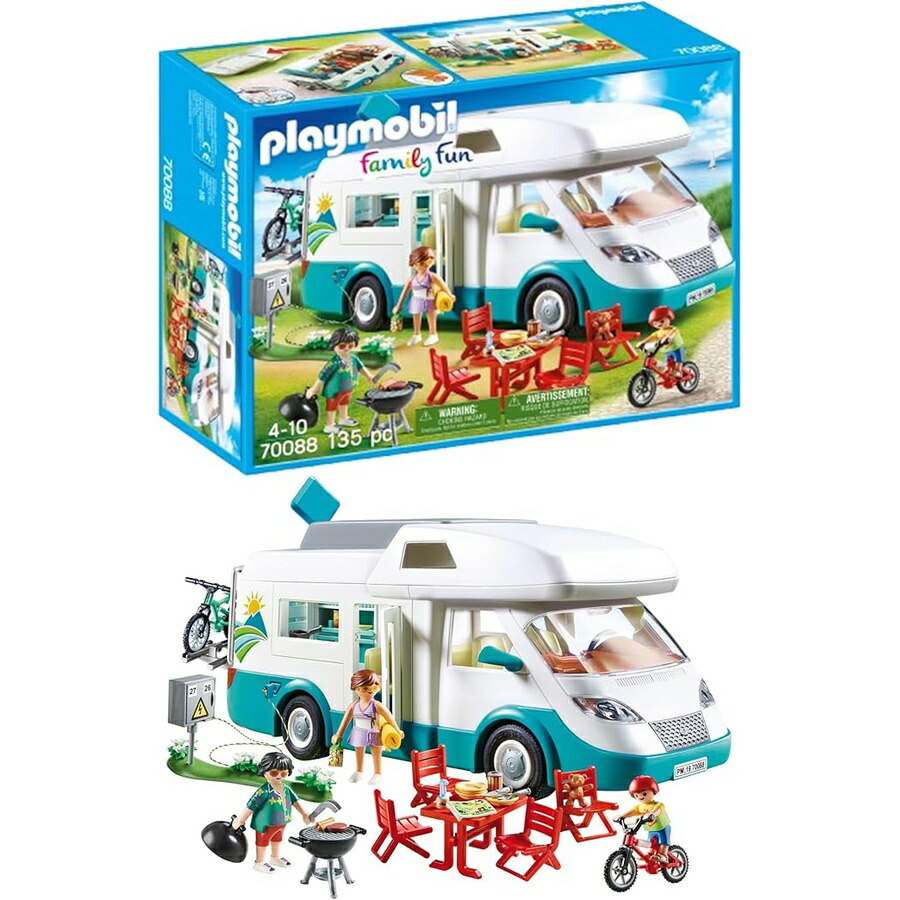 プレイモービル 身寄り 露営鉄道車両 プレイセット Playmobil Family Camper Vehicle Playset
