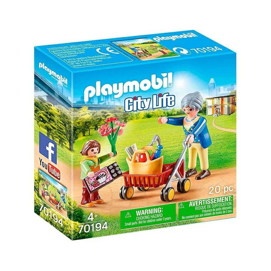 プレイモービル お御祖母ちゃん 御拾い器付き添い人 4歳以上 派手 無償性大いさ Playmobil Grandma with Rollator 4 Years +, Colourful, One Size
