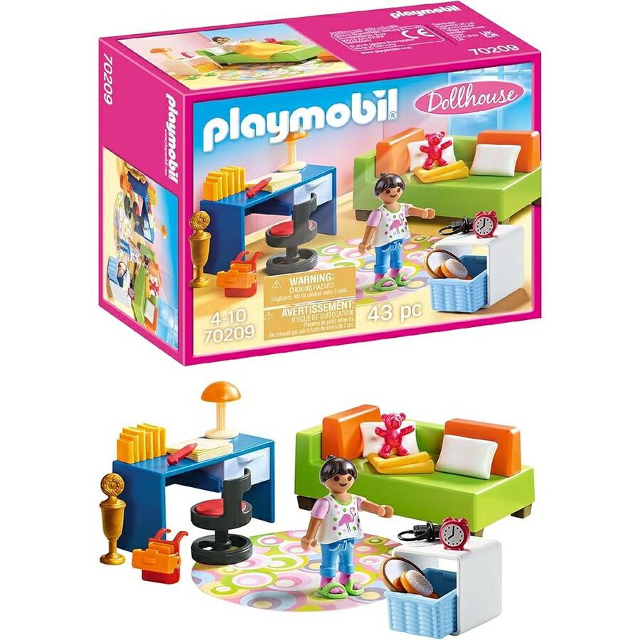 プレイモービル 青二才のお座敷用調度品容器に並べる Playmobil Teenager\u0027s Room Furniture Pack