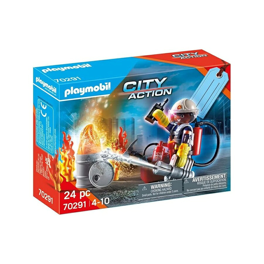 プレイモービル シティ 行動 火の手 レスキュー 差し上げ物 書き割り Playmobil City Action Fire Rescue Gift Set